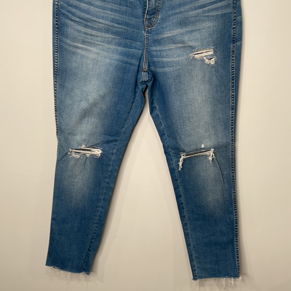 Madewell High Rise 10” Rise Ripped Skinny Ankle Jeans - Picture 4 of 10